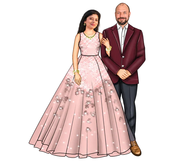 Illustration of Steve and Christine